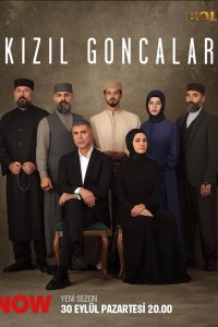 Красные бутоны постер